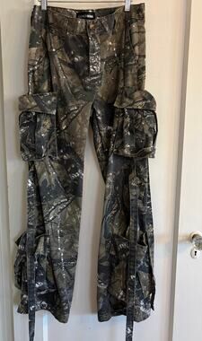 Level You Up Tree Camo Cargo Pant  Olive/Combo, Fashion Nova, MED